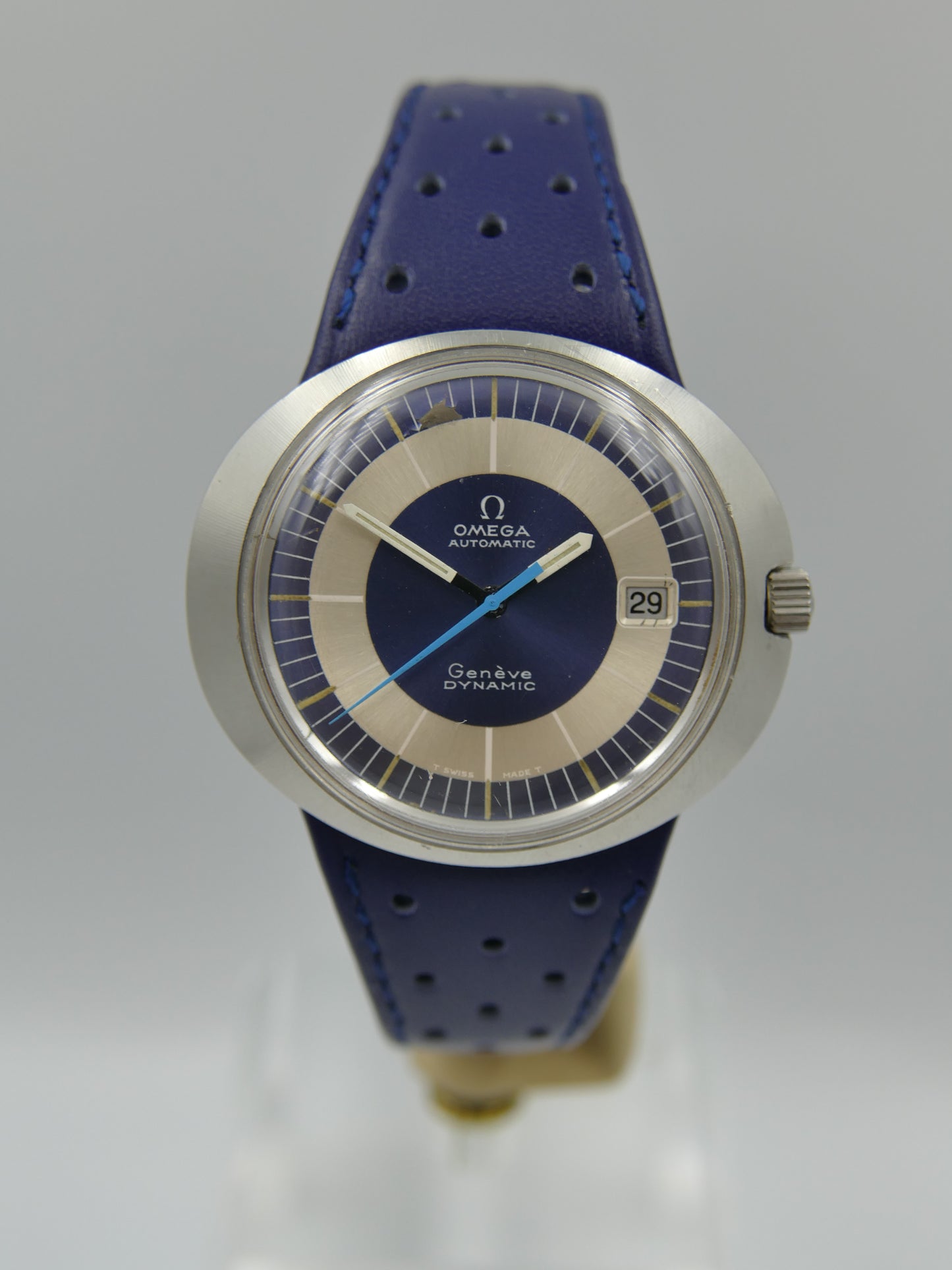 70s vintage watch mens Omega geneve dynamic ref 166.039 automatic cal 565 serviced