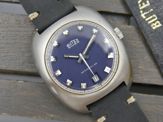 70s vintage watch mens BWC swiss ref 713046 automatic ETA 2452 NOS