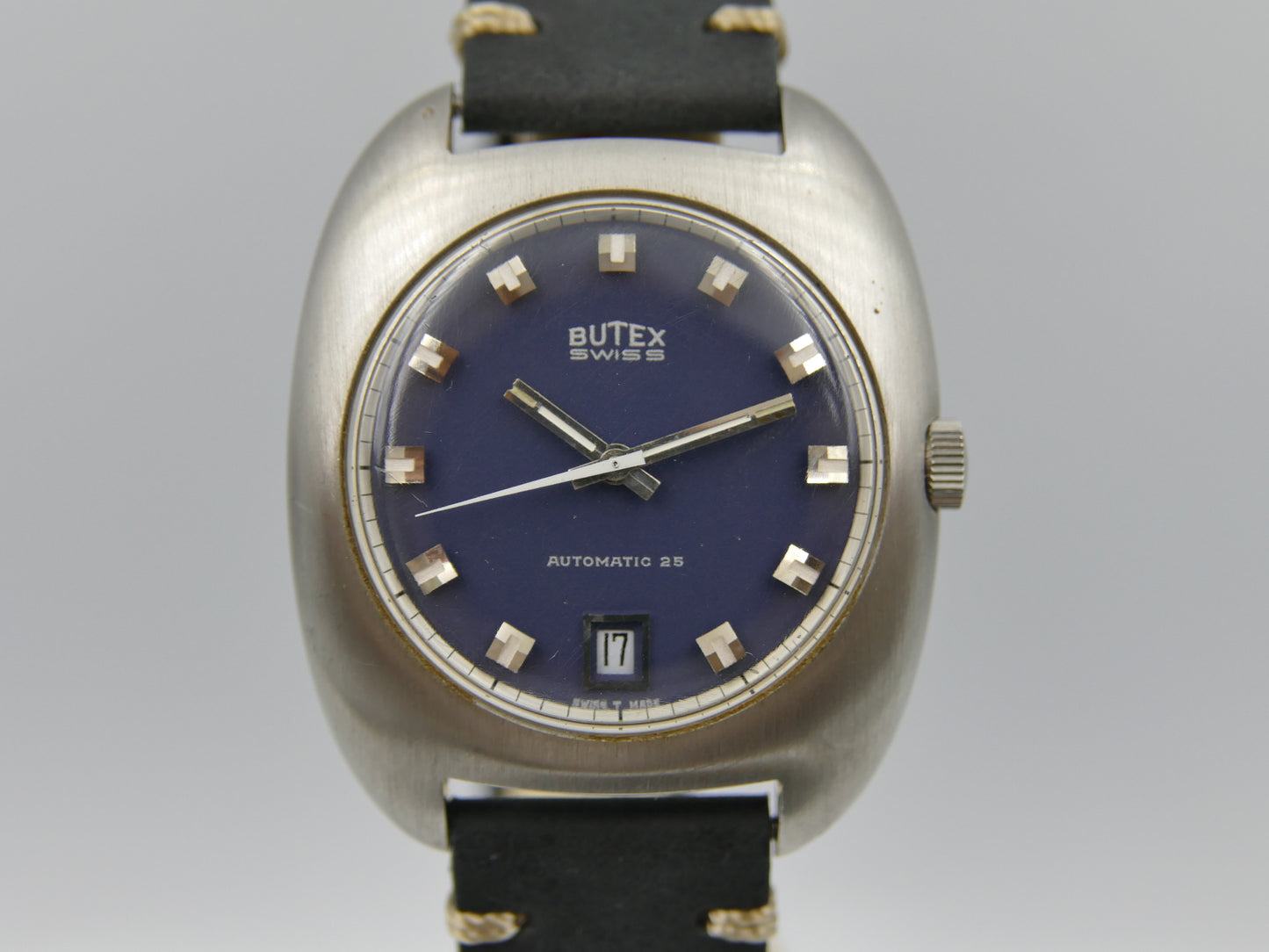 70s vintage watch mens BWC swiss ref 713046 automatic ETA 2452 NOS