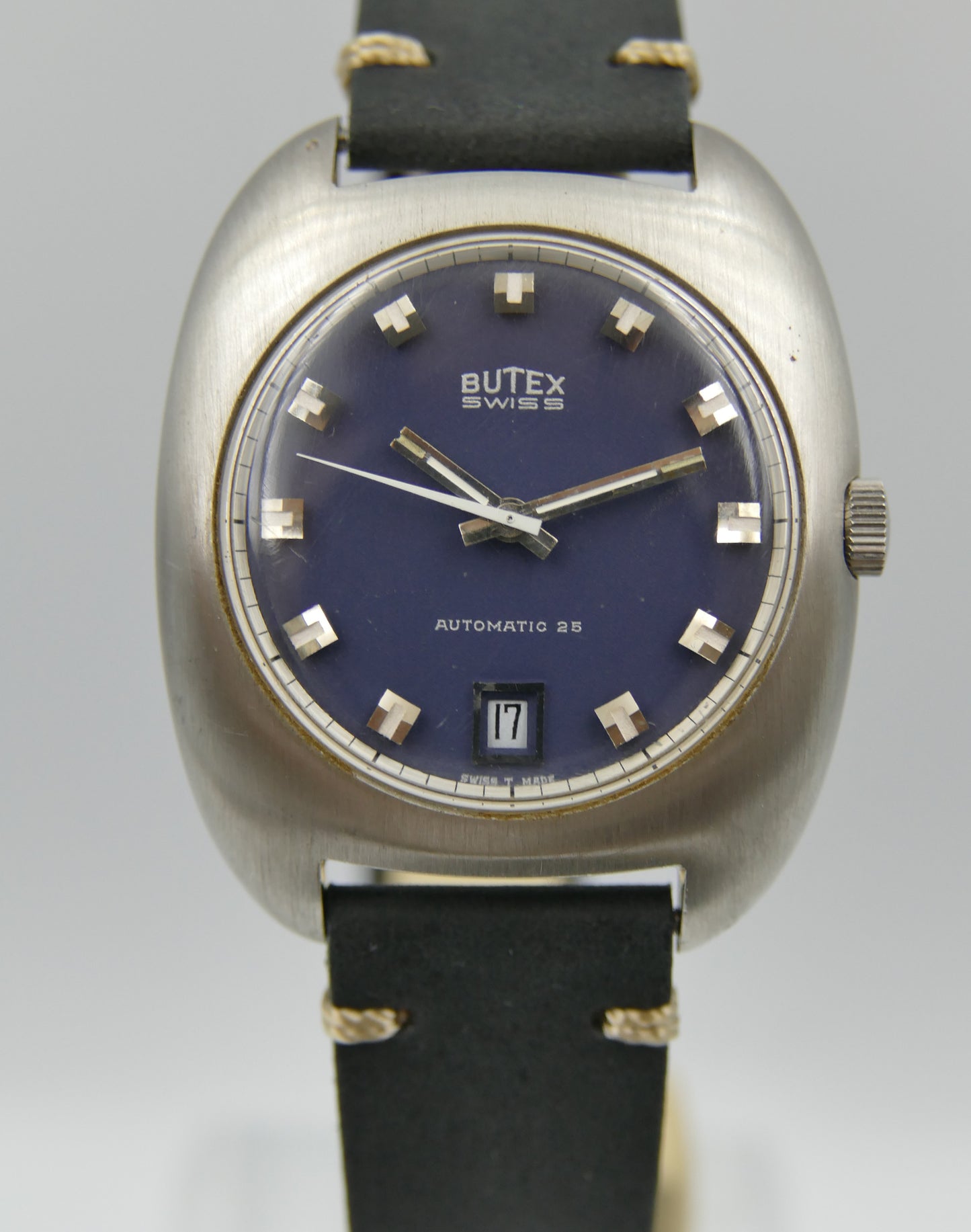 70s vintage watch mens BWC swiss ref 713046 automatic ETA 2452 NOS
