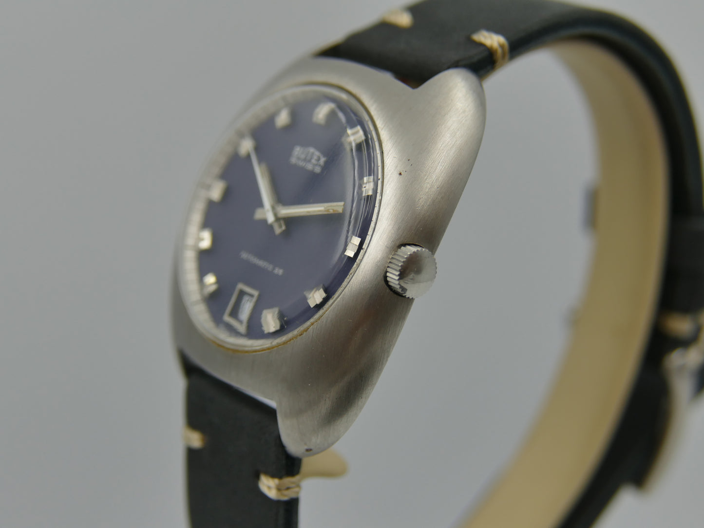 70s vintage watch mens BWC swiss ref 713046 automatic ETA 2452 NOS