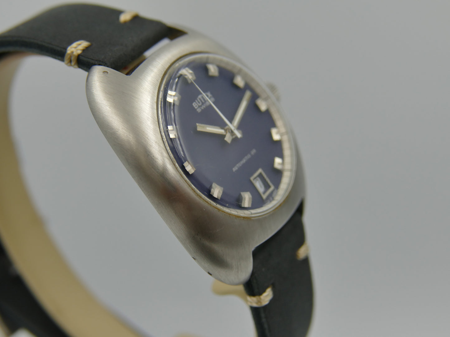 70s vintage watch mens BWC swiss ref 713046 automatic ETA 2452 NOS