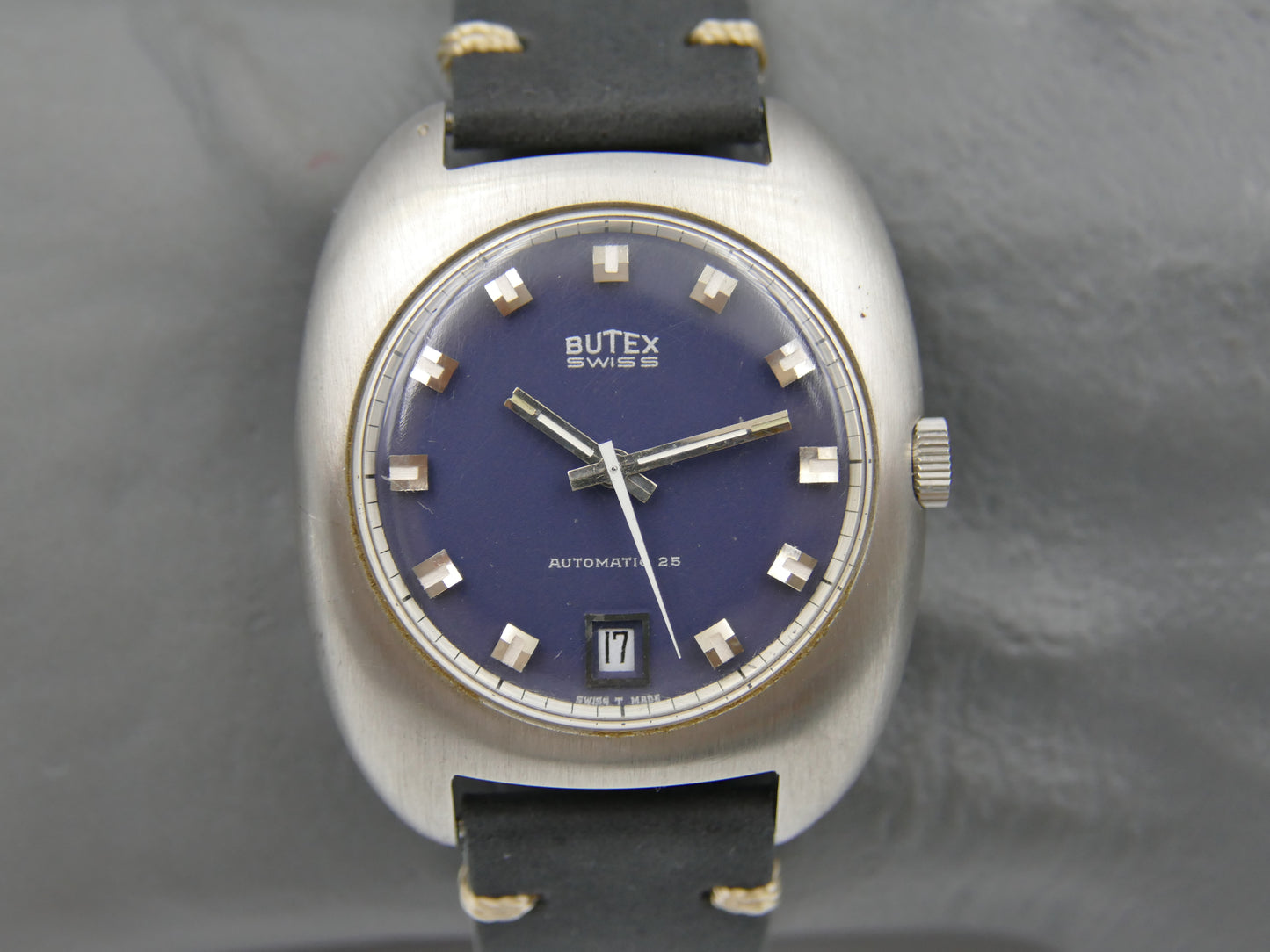 70s vintage watch mens BWC swiss ref 713046 automatic ETA 2452 NOS