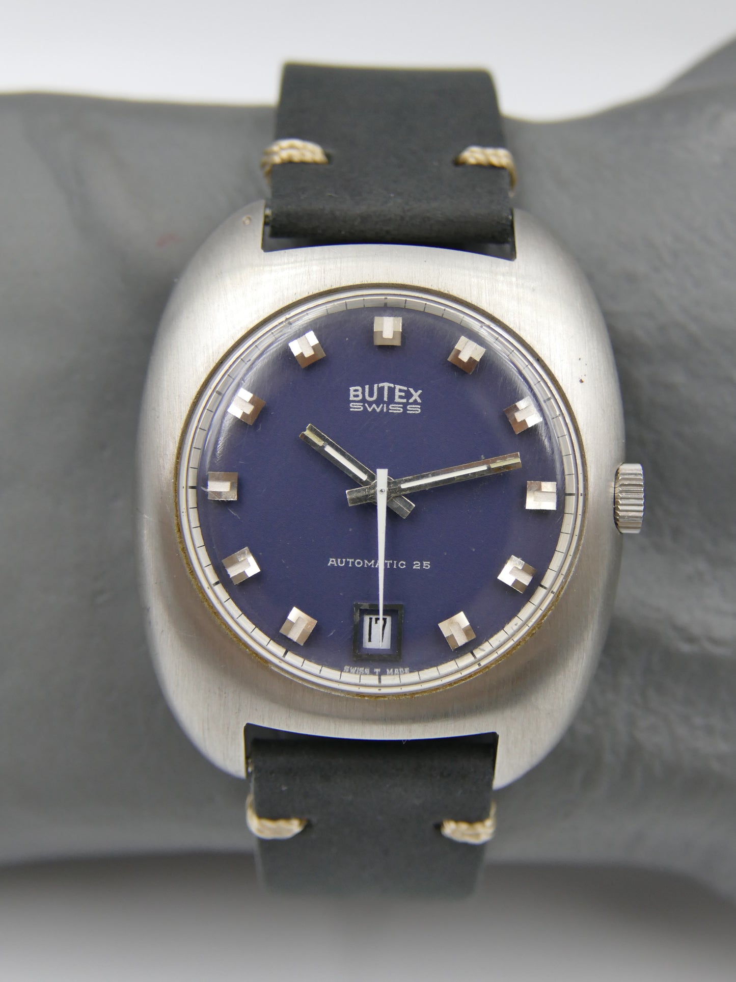 70s vintage watch mens BWC swiss ref 713046 automatic ETA 2452 NOS