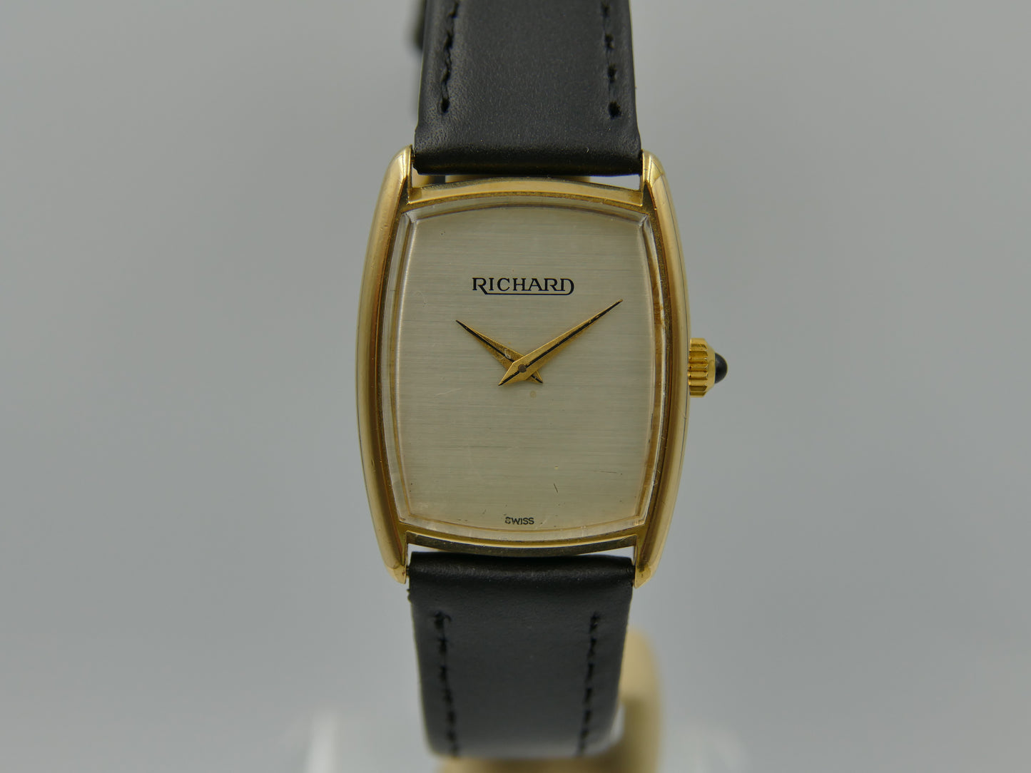 vintage watch Richard ref 440 Tank Tonneau hand wind eta 2512