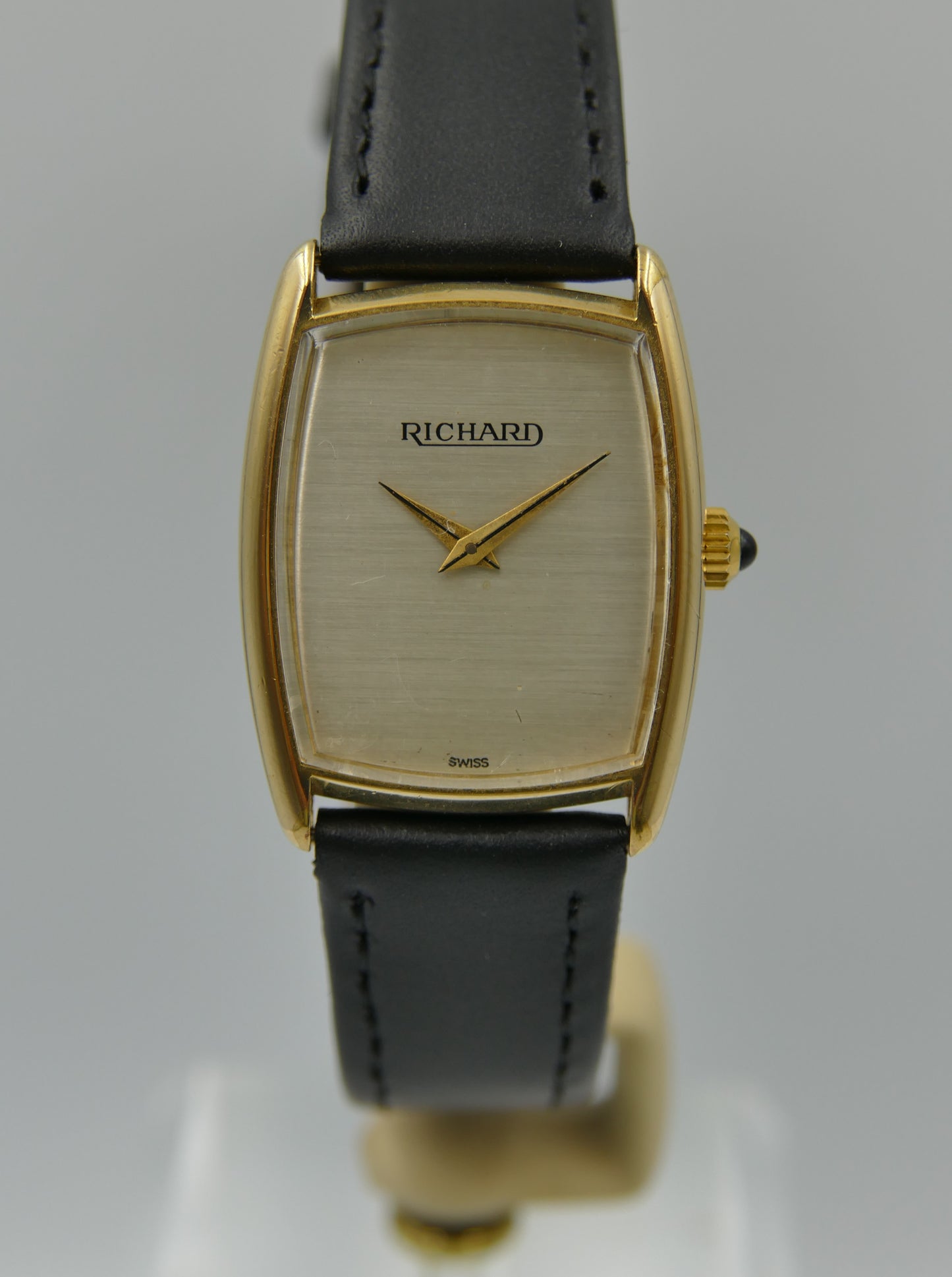 vintage watch Richard ref 440 Tank Tonneau hand wind eta 2512