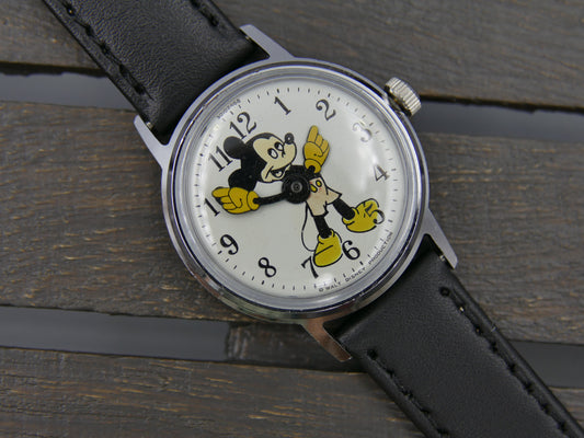 60s Vintage watch Timex Disney Mickey Mouse manual wind Pop Culture