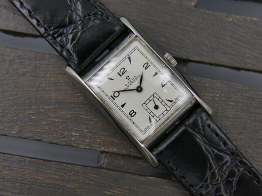 40s vintage watch mens Omega Ref 3879 /1 hand wind Cal. R17.8