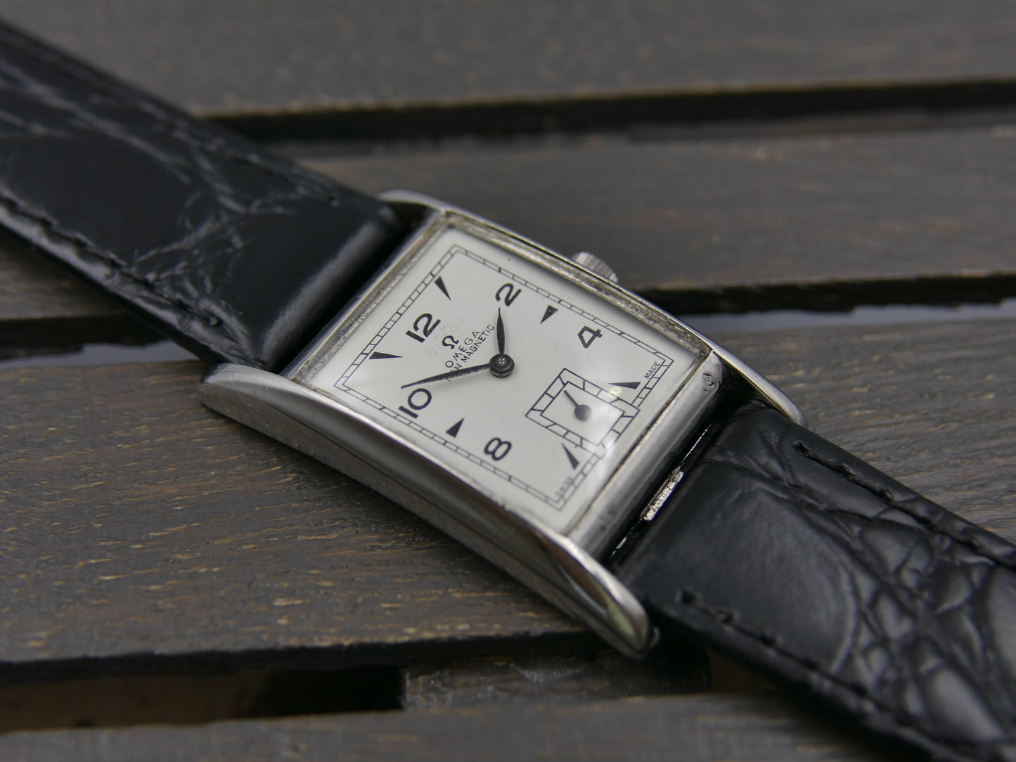 40s vintage watch mens Omega Ref 3879 /1 hand wind Cal. R17.8