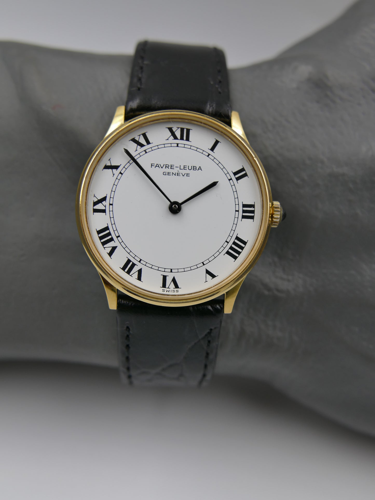 Vintage watch mens Favre Leuba ref. 3763-51 Ultra-Thin Peseux 7040