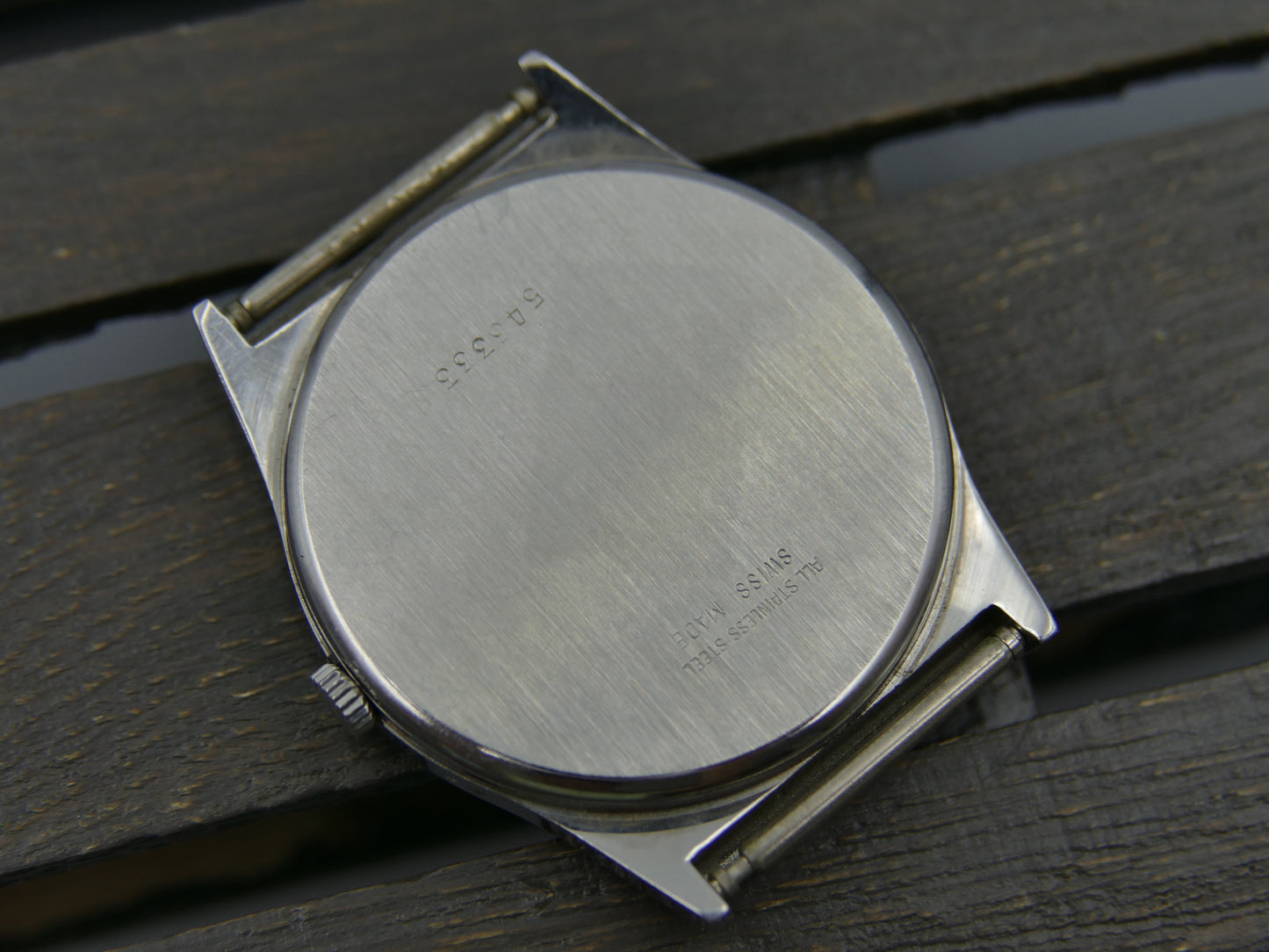 80s vintage watch dress mens Butex BWC swiss hand wind Peseux 7001 slim thin