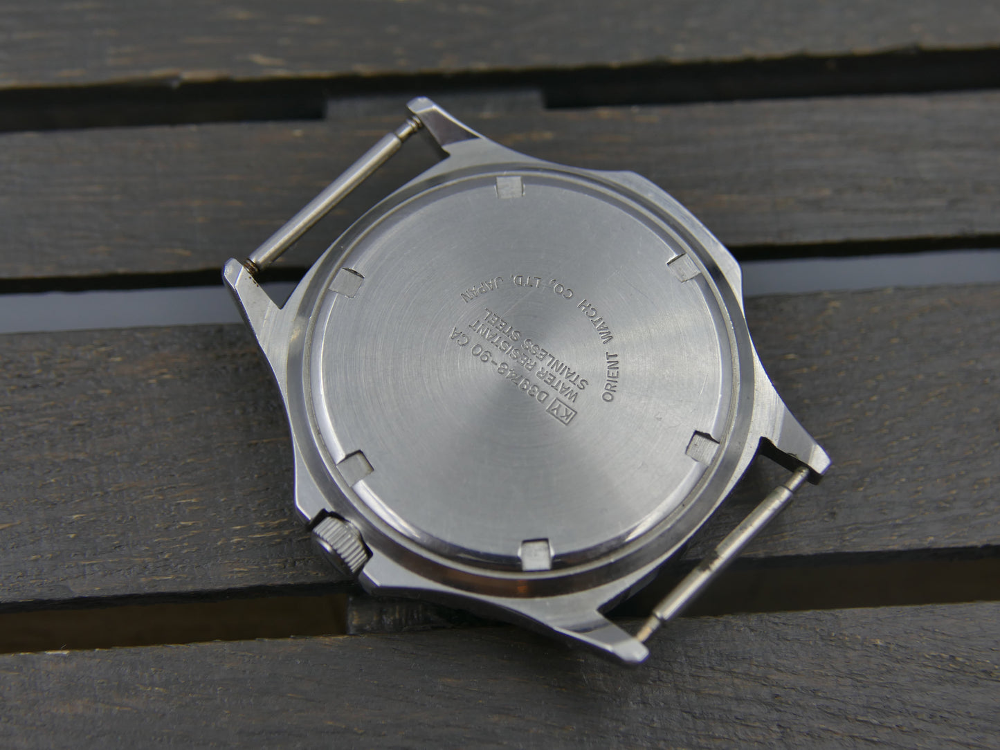 80s Vintage watch mens diver 10 BAR  Orient KY D39748 –90CA Day-Date Red 24H Military Track