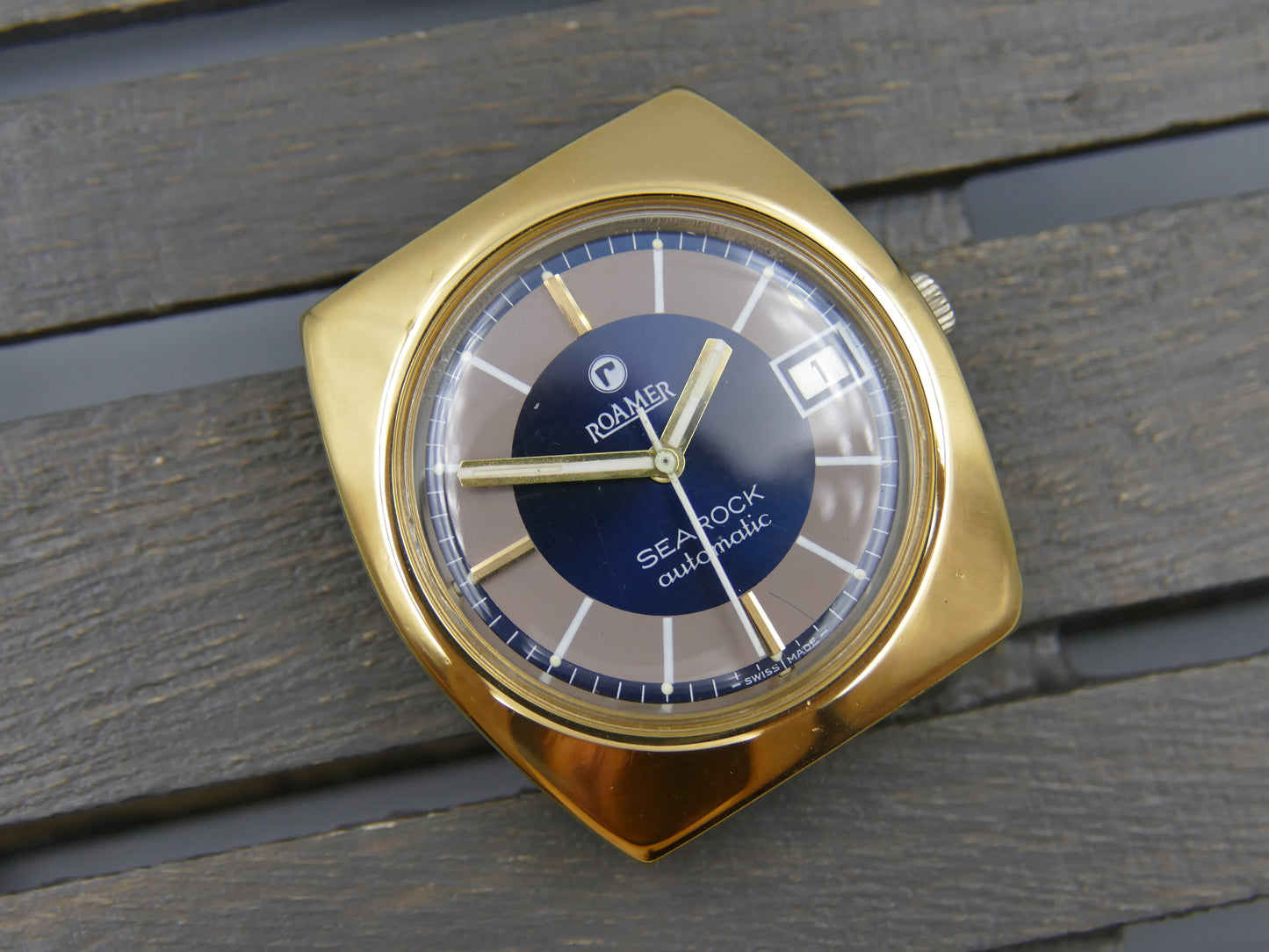 70s vintage watch mens Roamer Searock automatic MST 471 serviced