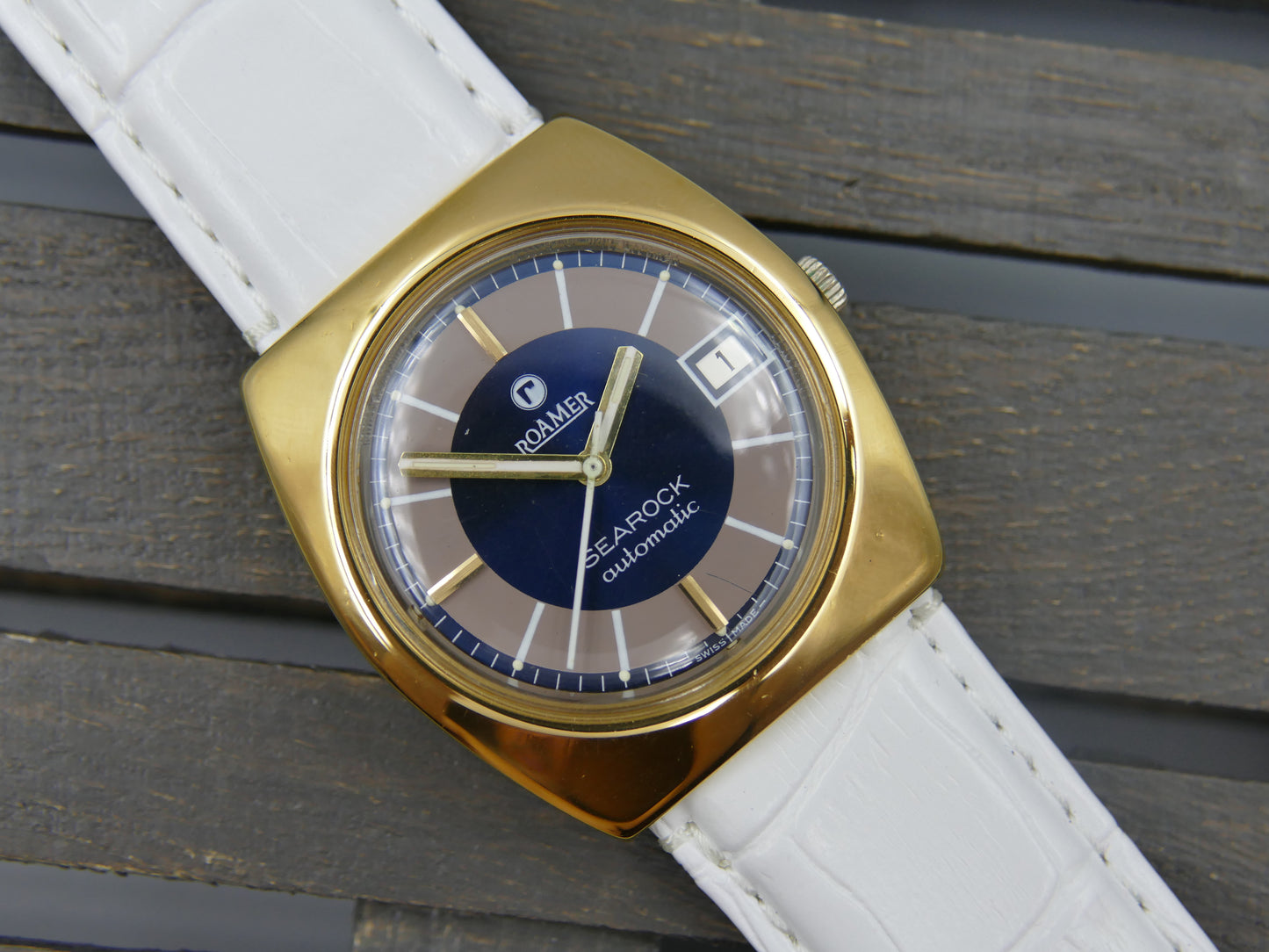70s vintage watch mens Roamer Searock automatic MST 471 serviced