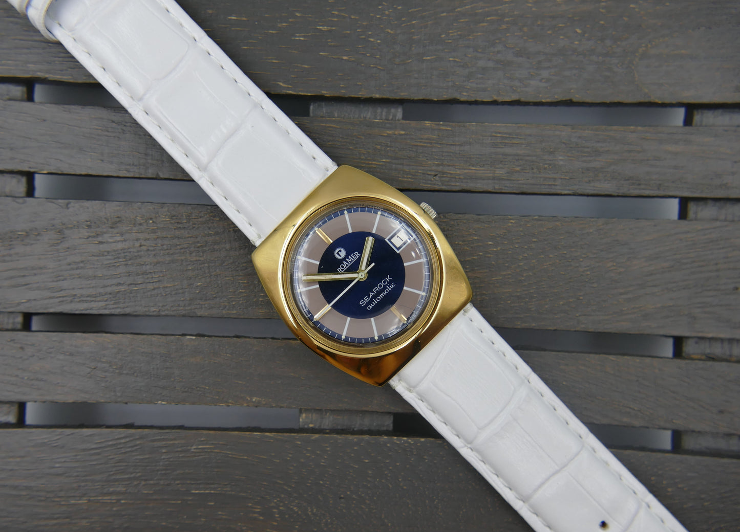 70s vintage watch mens Roamer Searock automatic MST 471 serviced