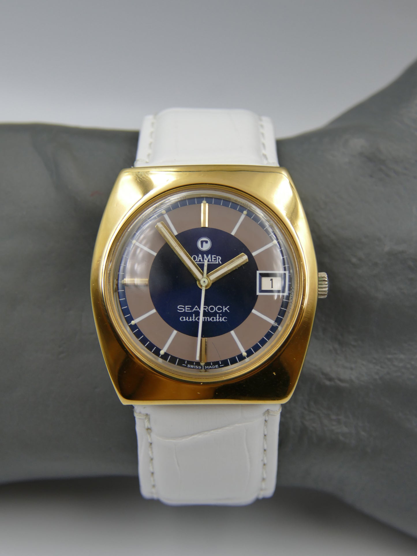 70s vintage watch mens Roamer Searock automatic MST 471 serviced