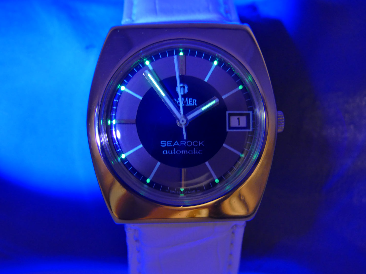 70s vintage watch mens Roamer Searock automatic MST 471 serviced