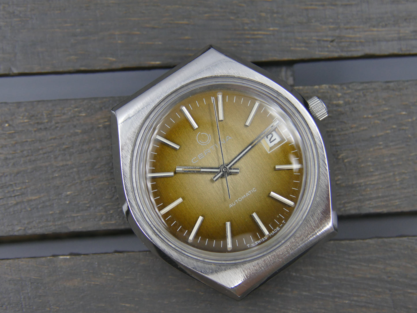 70s vintage watch mens Certina automatic eta 2783 serviced