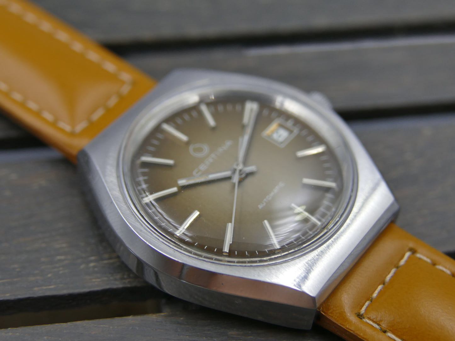 70s vintage watch mens Certina automatic eta 2783 serviced