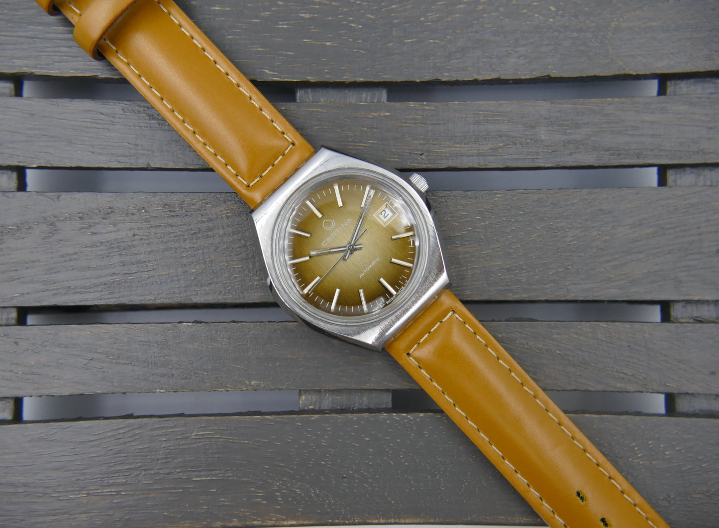 70s vintage watch mens Certina automatic eta 2783 serviced