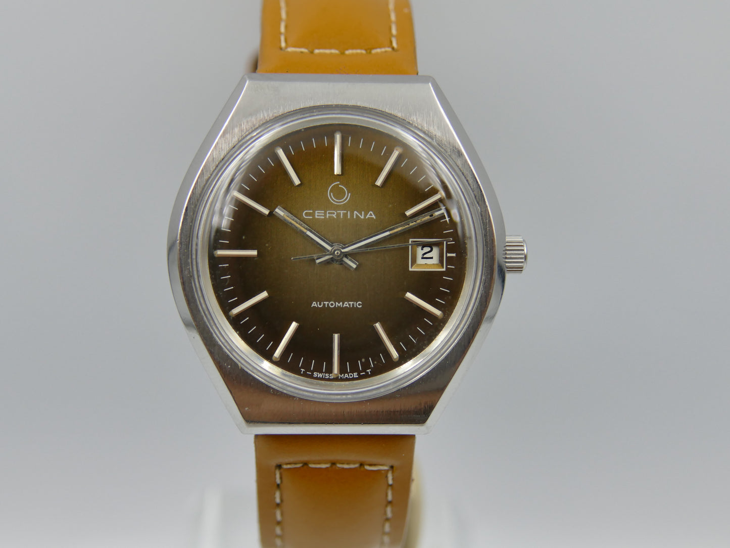 70s vintage watch mens Certina automatic eta 2783 serviced