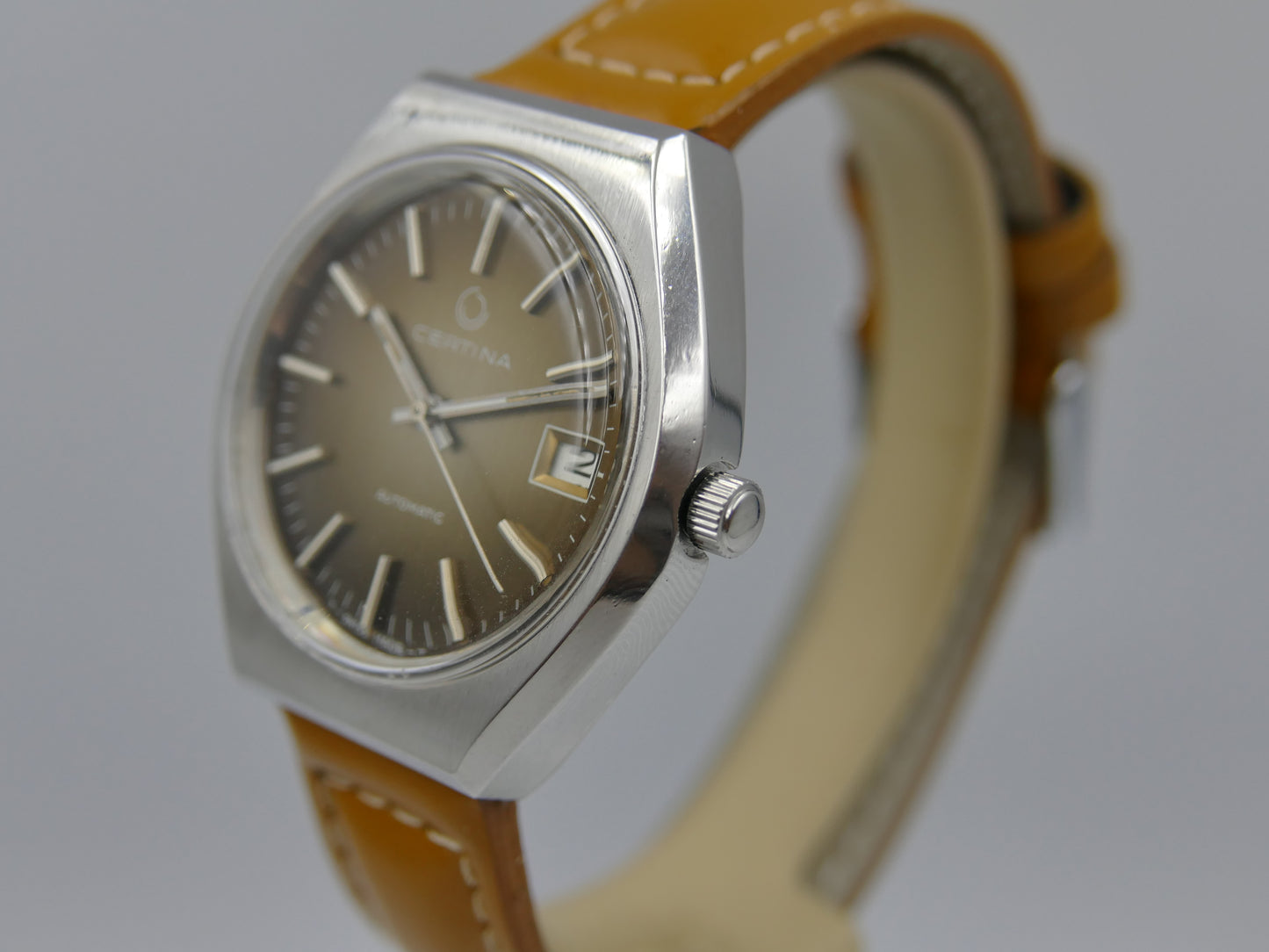 70s vintage watch mens Certina automatic eta 2783 serviced