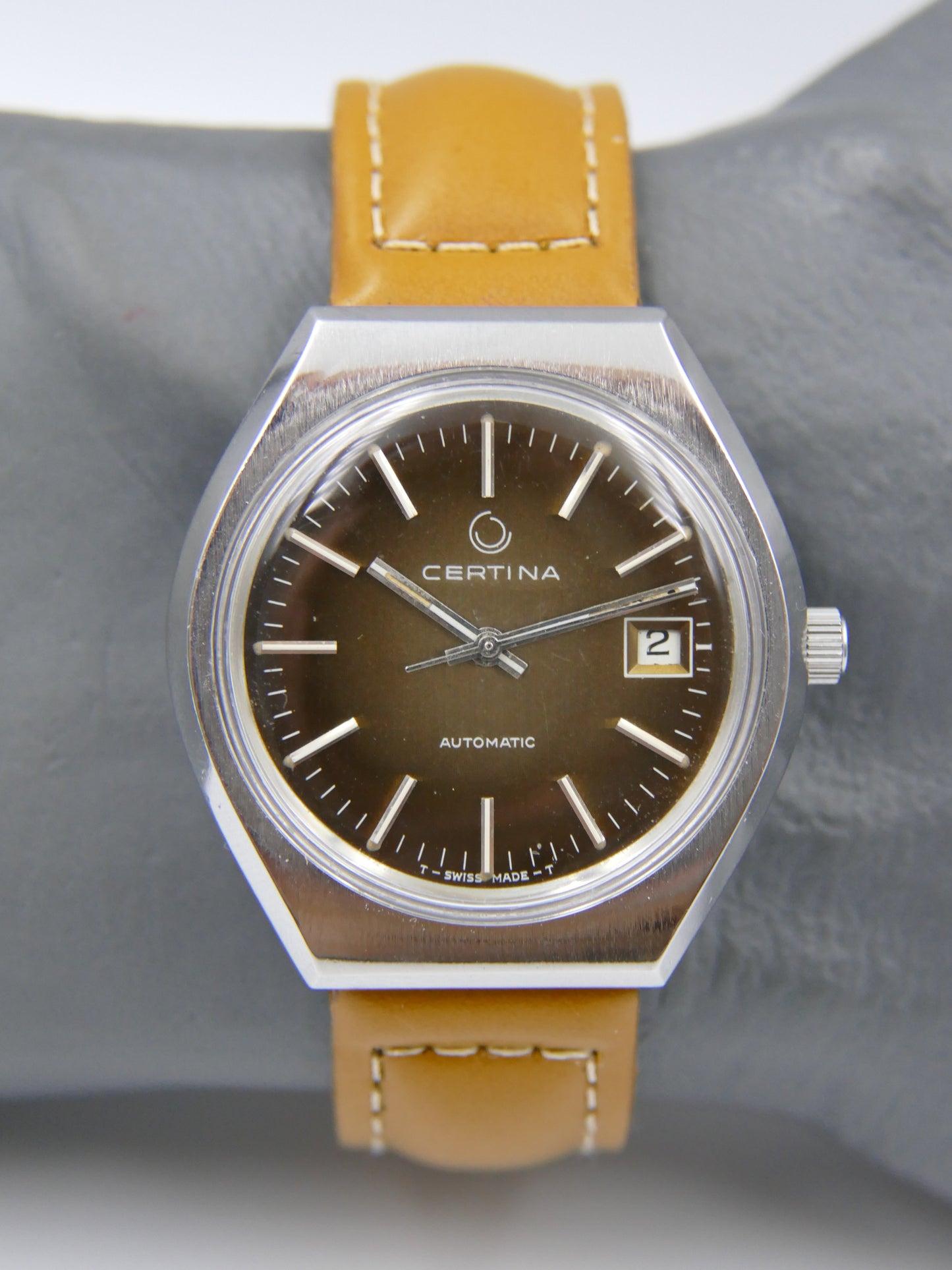 70s vintage watch mens Certina automatic eta 2783 serviced