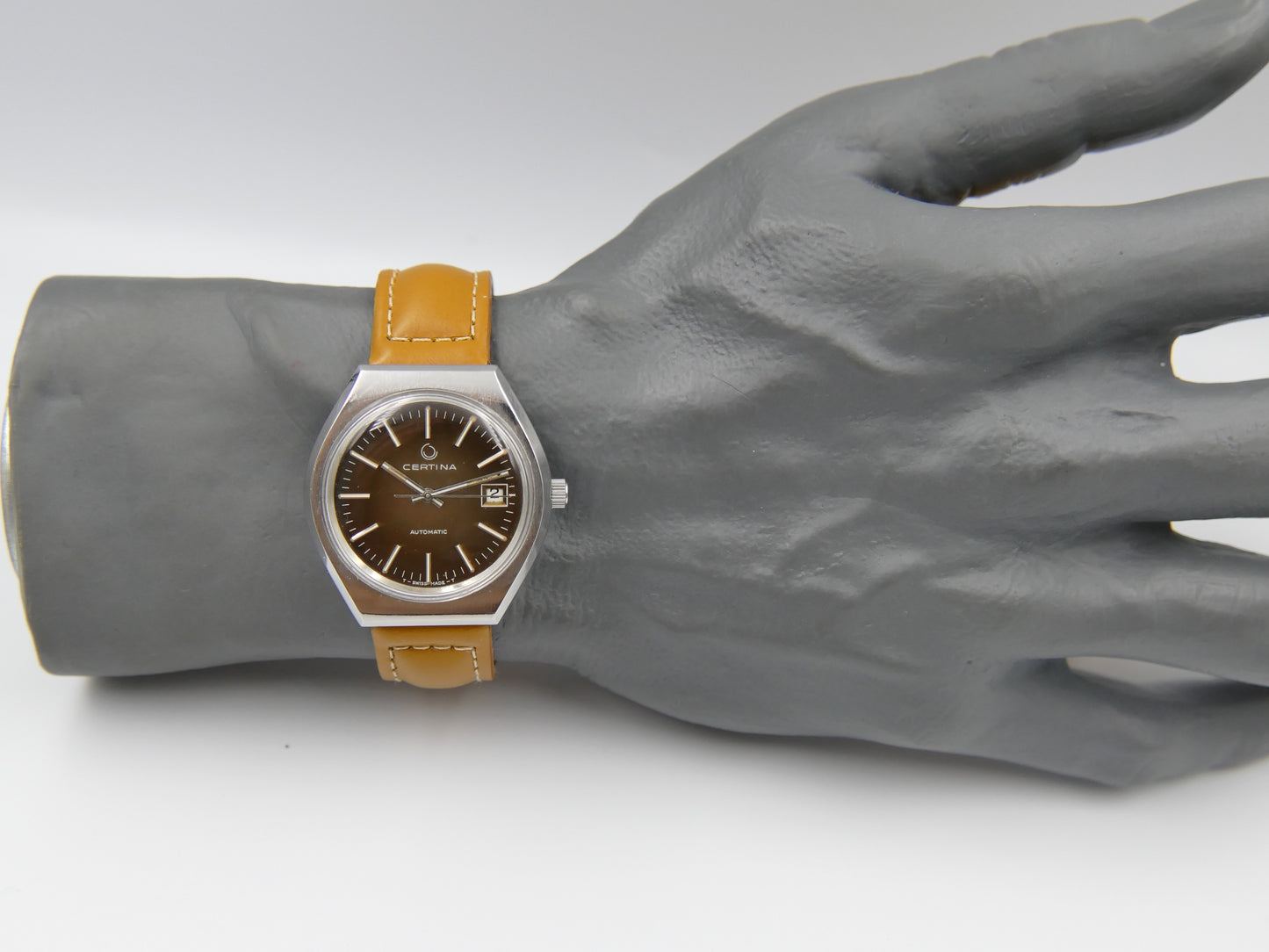 70s vintage watch mens Certina automatic eta 2783 serviced