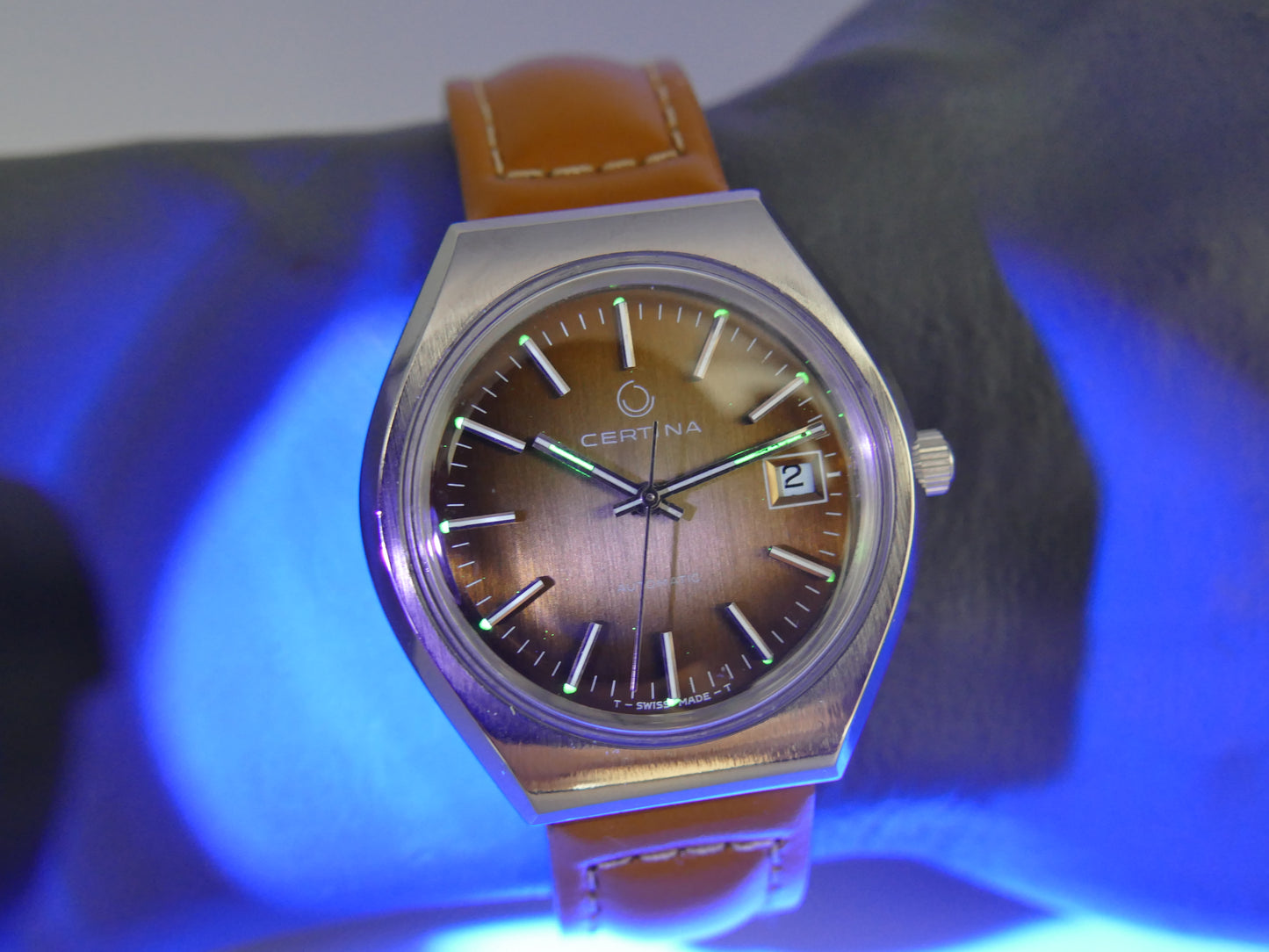 70s vintage watch mens Certina automatic eta 2783 serviced