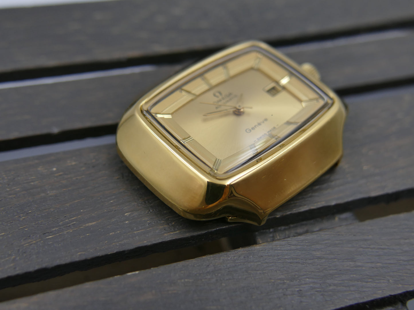 70s vintage watch mens Omega Geneve 166.0123 jumbo TV Automatic Cal.1481 Willy Loertscher