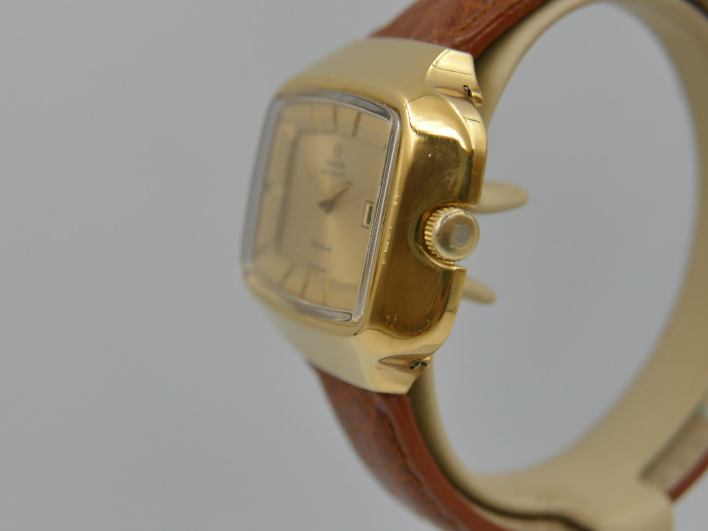 70s vintage watch mens Omega Geneve 166.0123 jumbo TV Automatic Cal.1481 Willy Loertscher