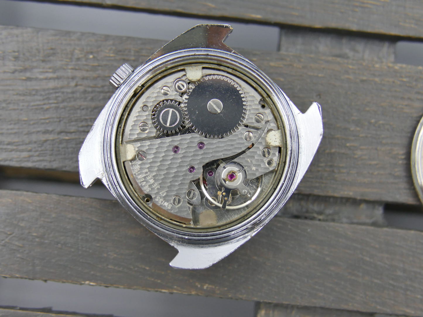 Vintage watch swiss Marker Manual Wind ST 97 Green Fumé Dial serviced
