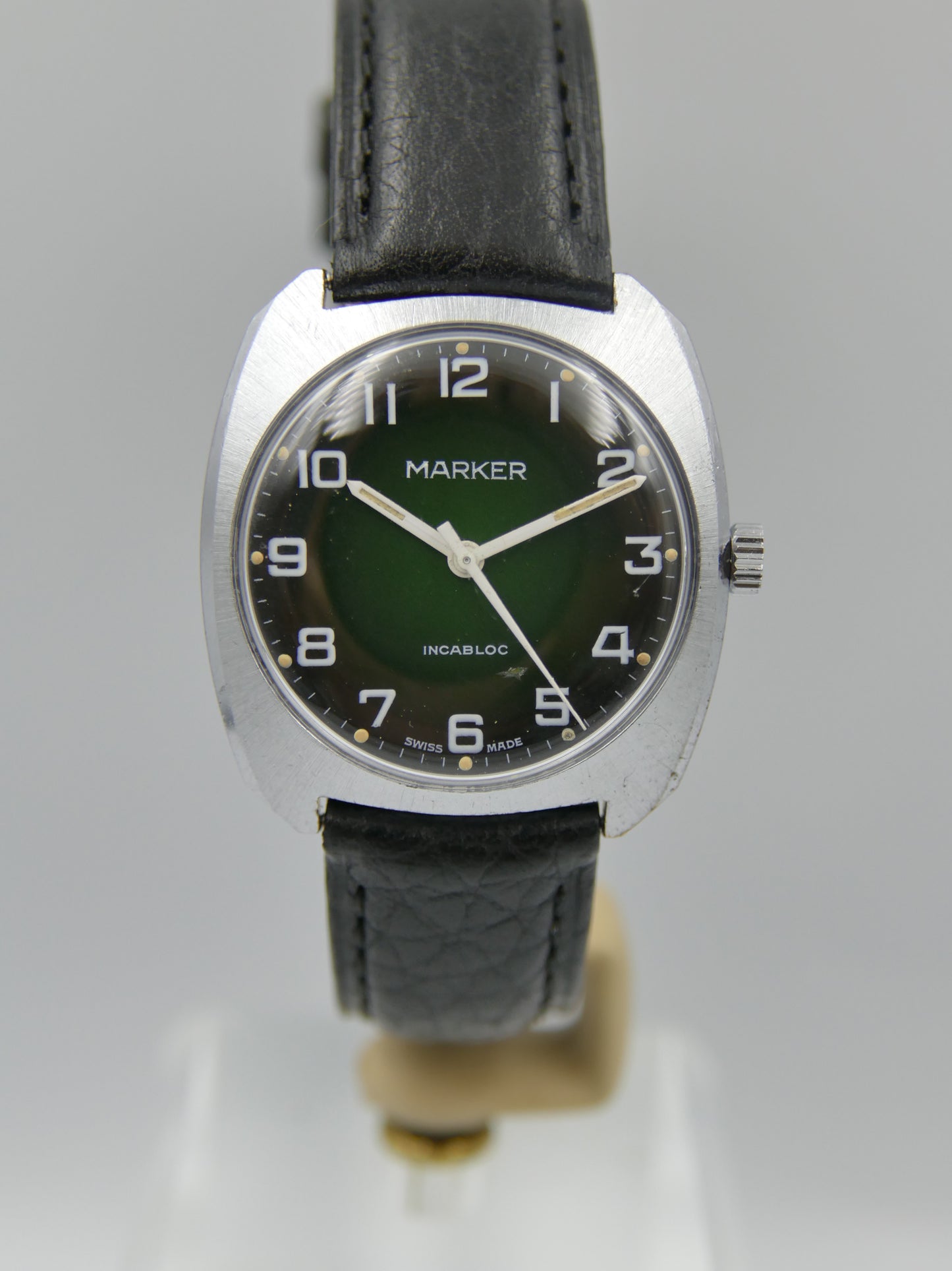 Vintage watch swiss Marker Manual Wind ST 97 Green Fumé Dial serviced