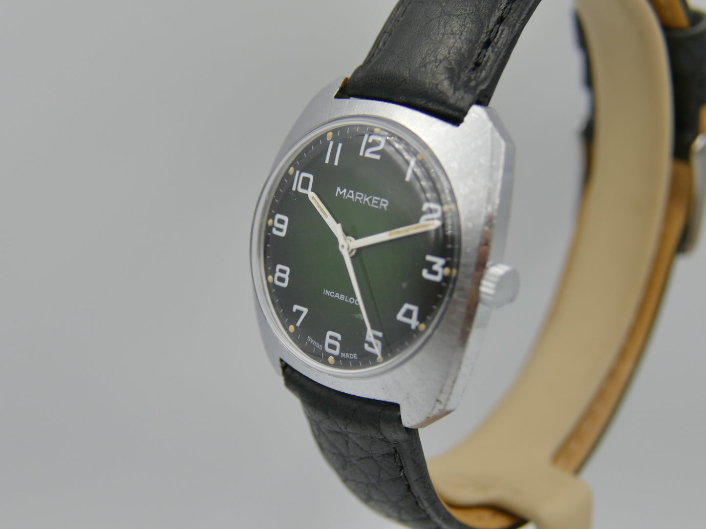 Vintage watch swiss Marker Manual Wind ST 97 Green Fumé Dial serviced