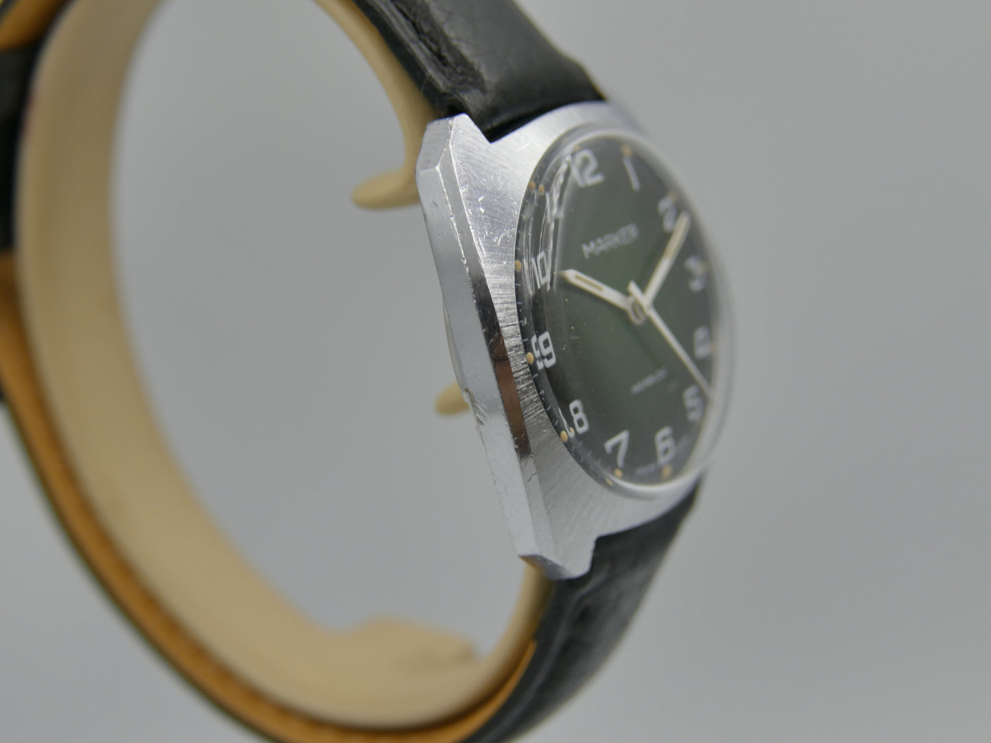 Vintage watch swiss Marker Manual Wind ST 97 Green Fumé Dial serviced