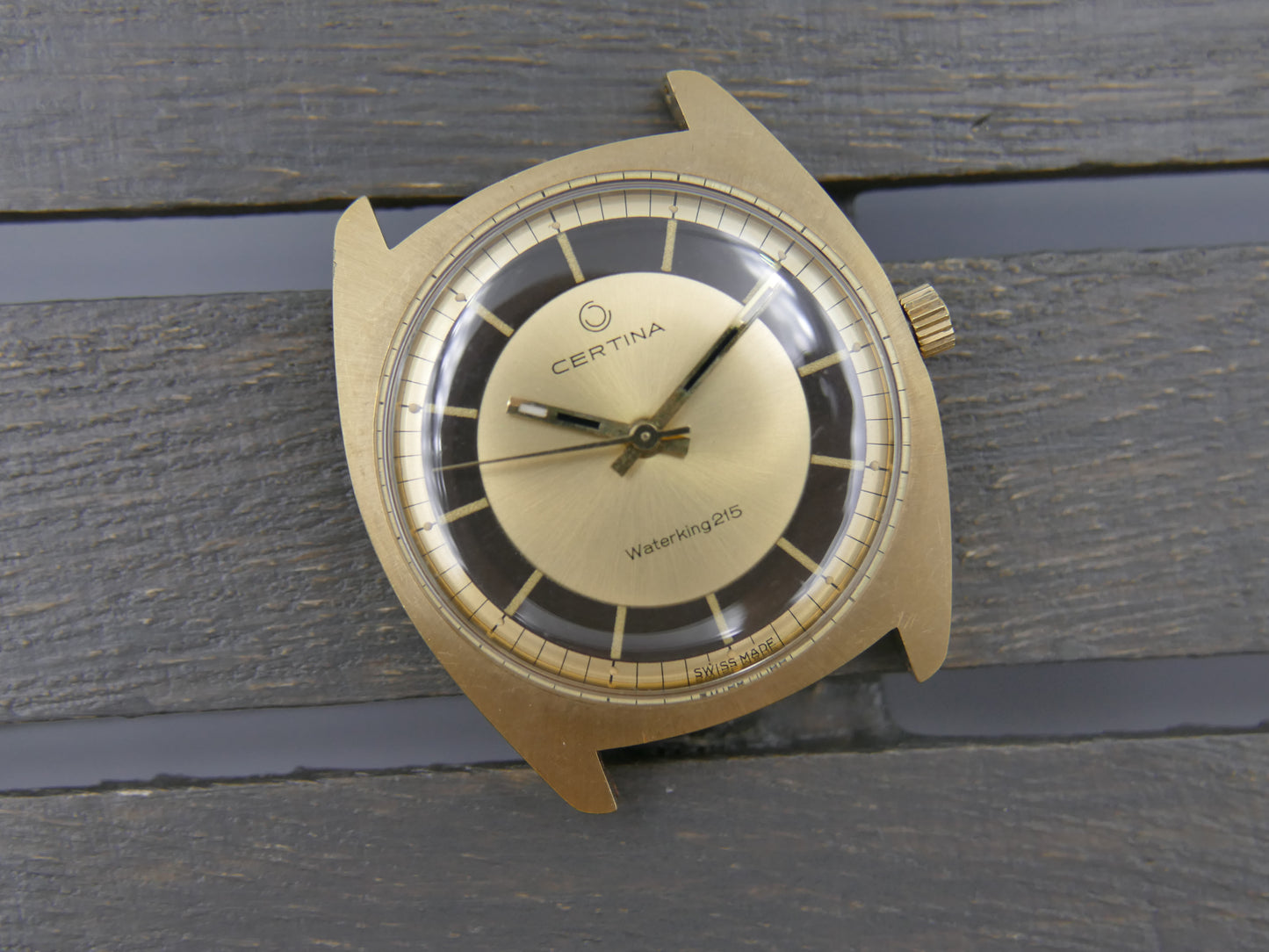 70s vintage watch mens Certina Waterking 215 ref. 5201.275 hand wind cal. 25-66 bullseye