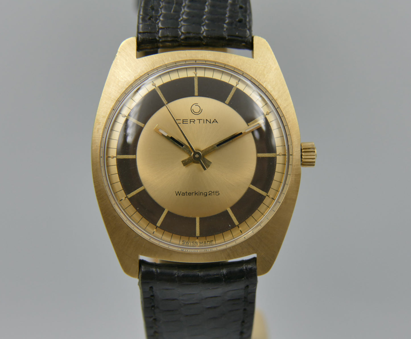 70s vintage watch mens Certina Waterking 215 ref. 5201.275 hand wind cal. 25-66 bullseye