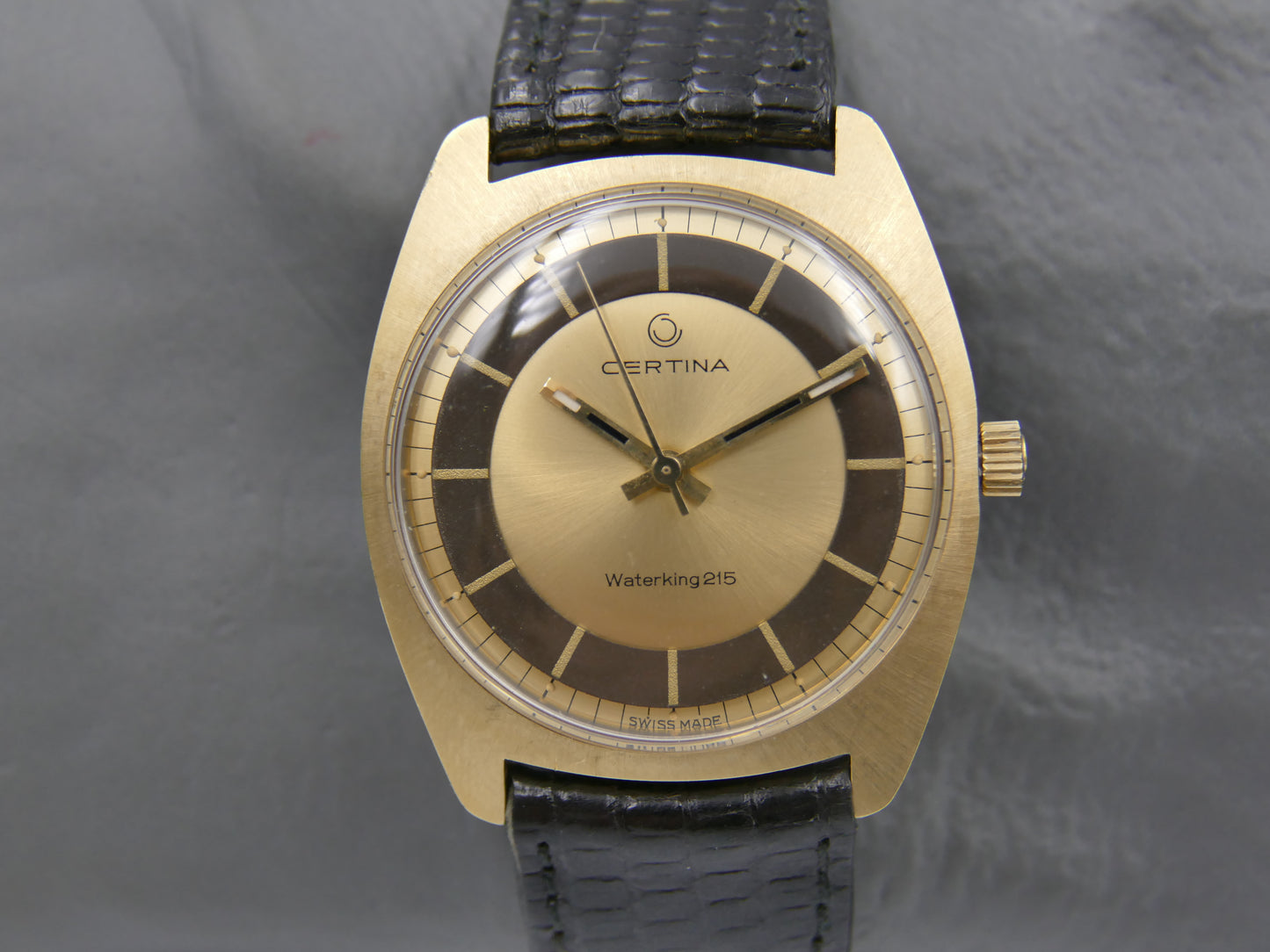 70s vintage watch mens Certina Waterking 215 ref. 5201.275 hand wind cal. 25-66 bullseye
