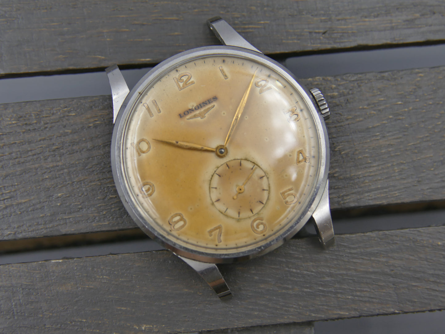 50s vintage watch Longines Calatrava ref 4914 27 cal.12.68Z Jumbo 37mm