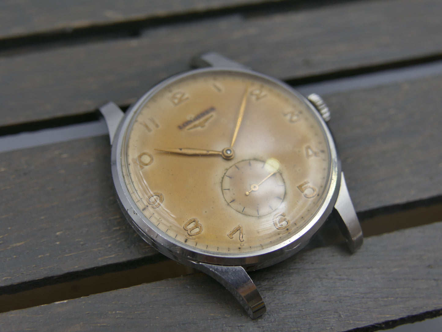50s vintage watch Longines Calatrava ref 4914 27 cal.12.68Z Jumbo 37mm