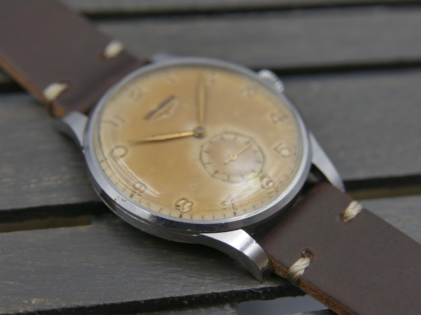 50s vintage watch Longines Calatrava ref 4914 27 cal.12.68Z Jumbo 37mm