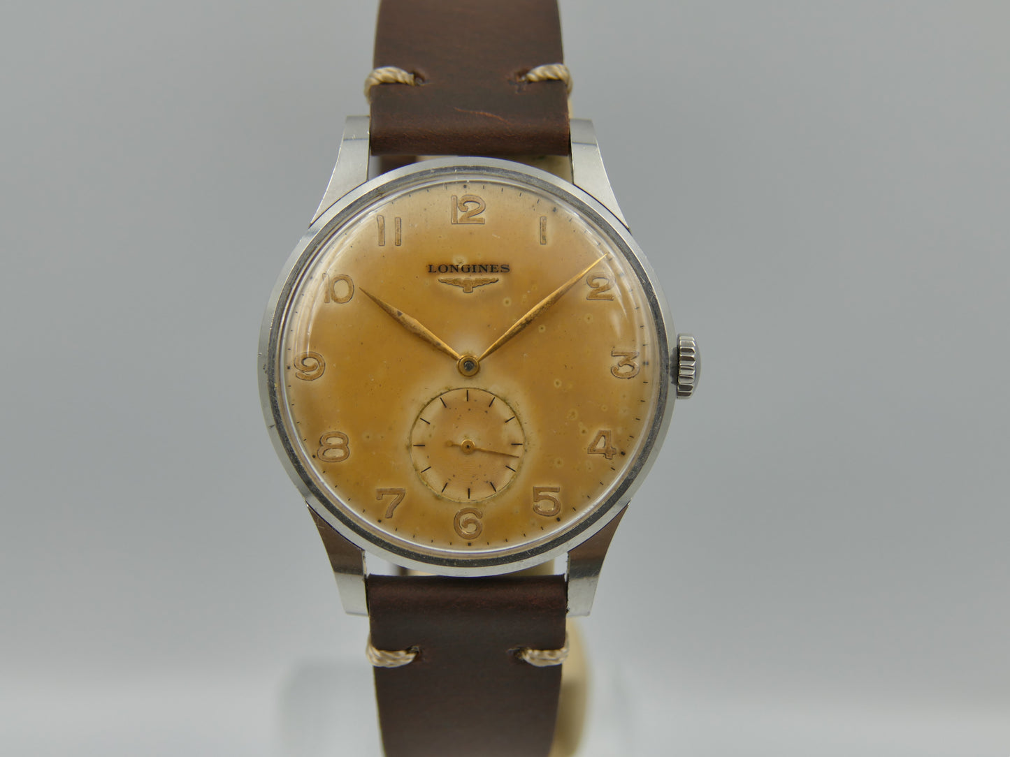 50s vintage watch Longines Calatrava ref 4914 27 cal.12.68Z Jumbo 37mm