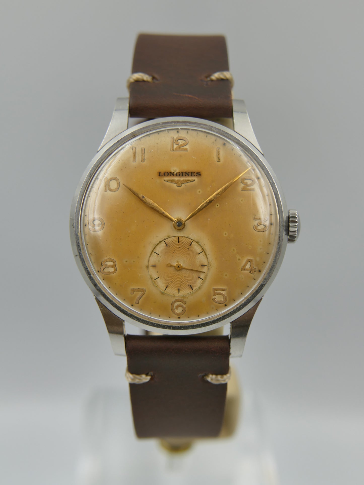 50s vintage watch Longines Calatrava ref 4914 27 cal.12.68Z Jumbo 37mm