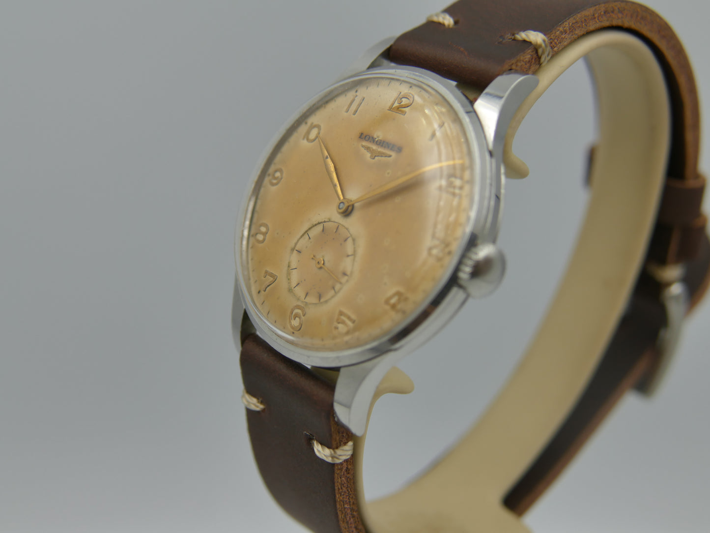 50s vintage watch Longines Calatrava ref 4914 27 cal.12.68Z Jumbo 37mm