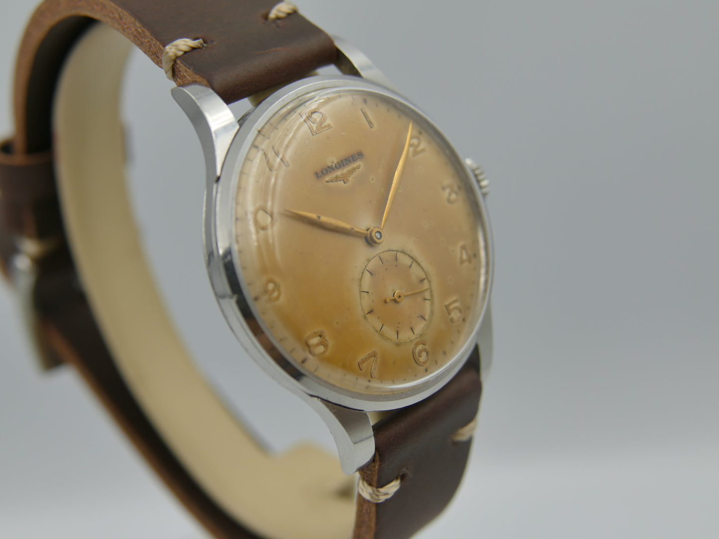 50s vintage watch Longines Calatrava ref 4914 27 cal.12.68Z Jumbo 37mm