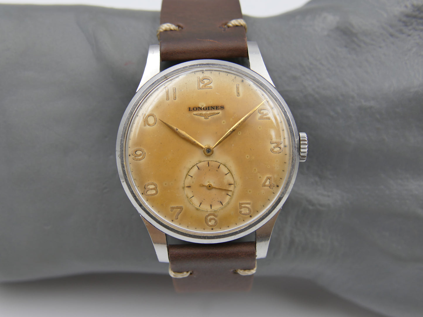 50s vintage watch Longines Calatrava ref 4914 27 cal.12.68Z Jumbo 37mm