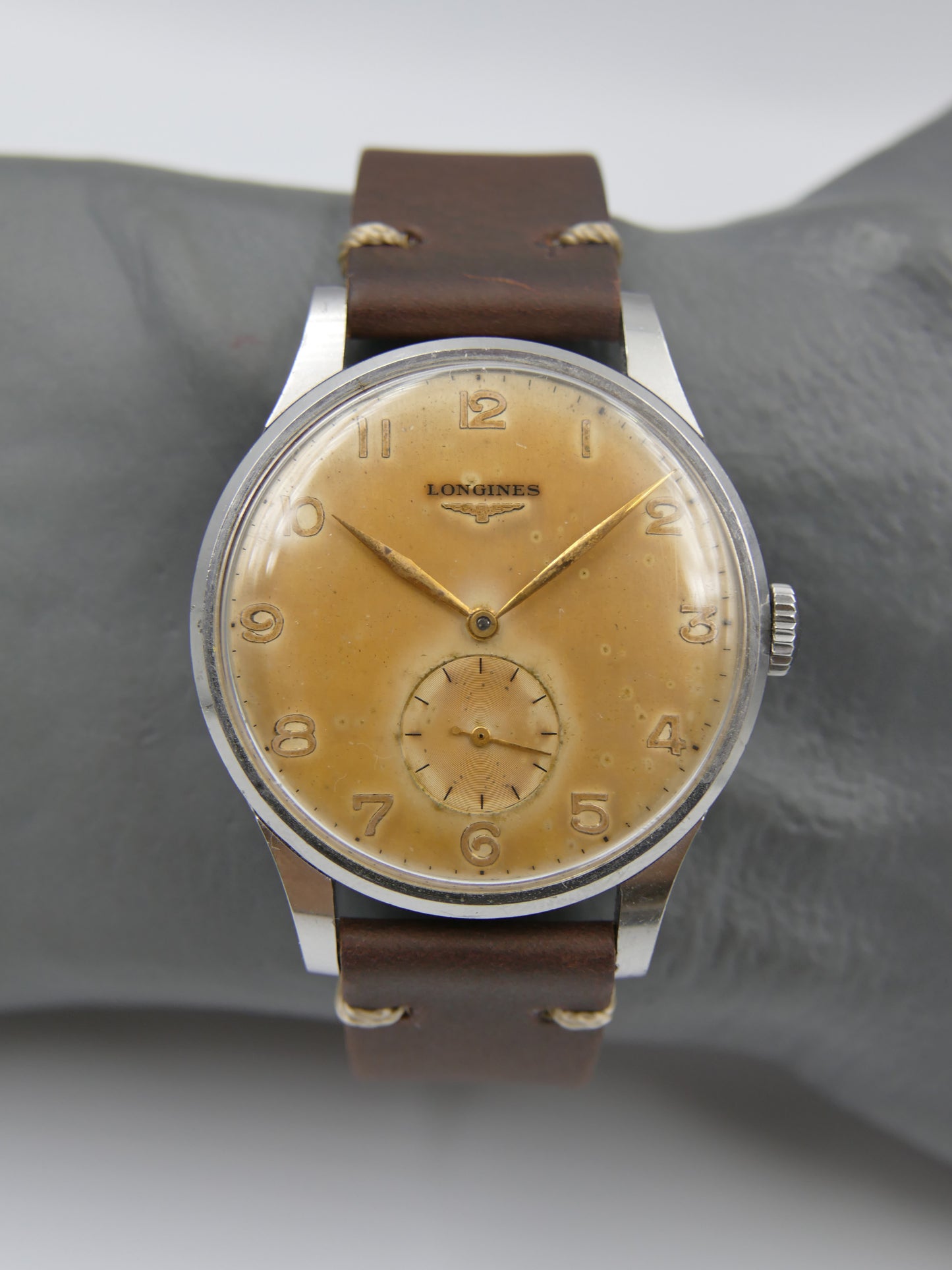 50s vintage watch Longines Calatrava ref 4914 27 cal.12.68Z Jumbo 37mm