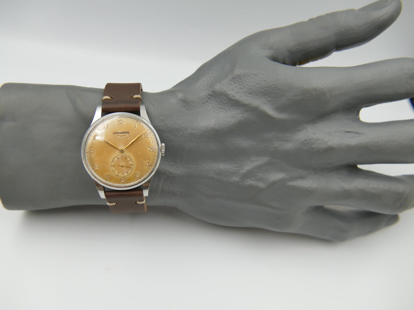 50s vintage watch Longines Calatrava ref 4914 27 cal.12.68Z Jumbo 37mm