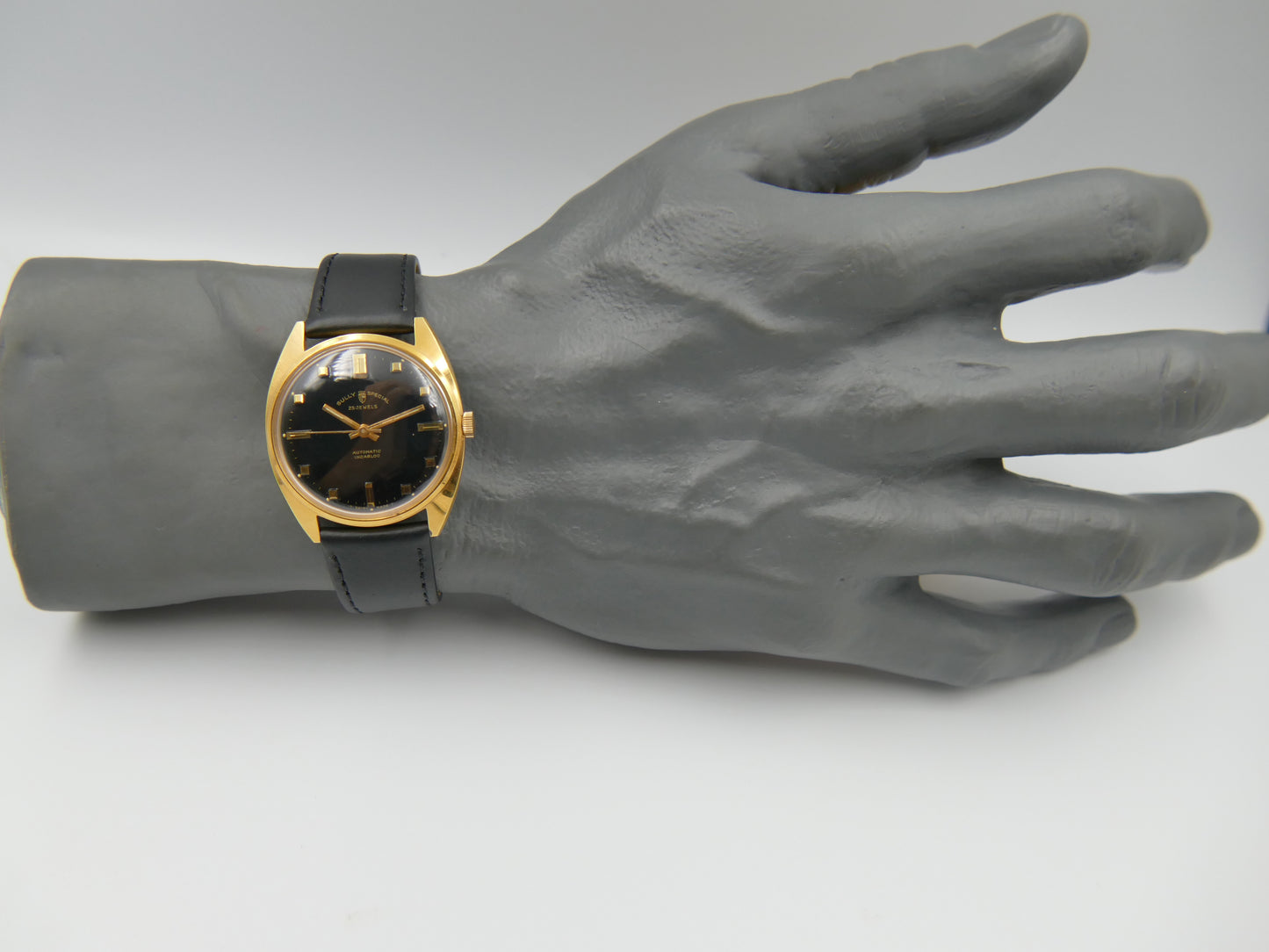 60s vintage watch mens Sully Special Automatic ETA 2451 - 25J Black Dial