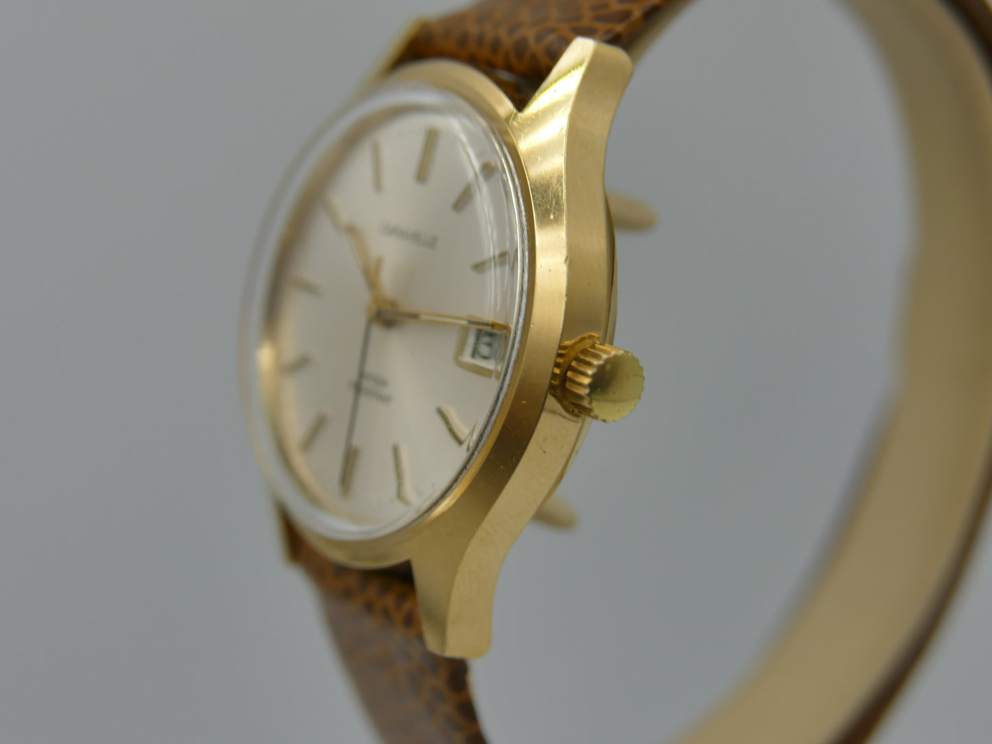 80s vintage watch dress mens Caravelle by Bulova Cal. FE 140-1C MINT